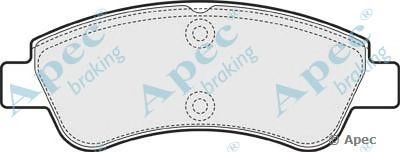 APEC BRAKING pad1546 -  Комплект тормозных колодок, дисковый тормоз